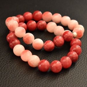 Glass Beads 2 pieces Bracelet / Semi-precious